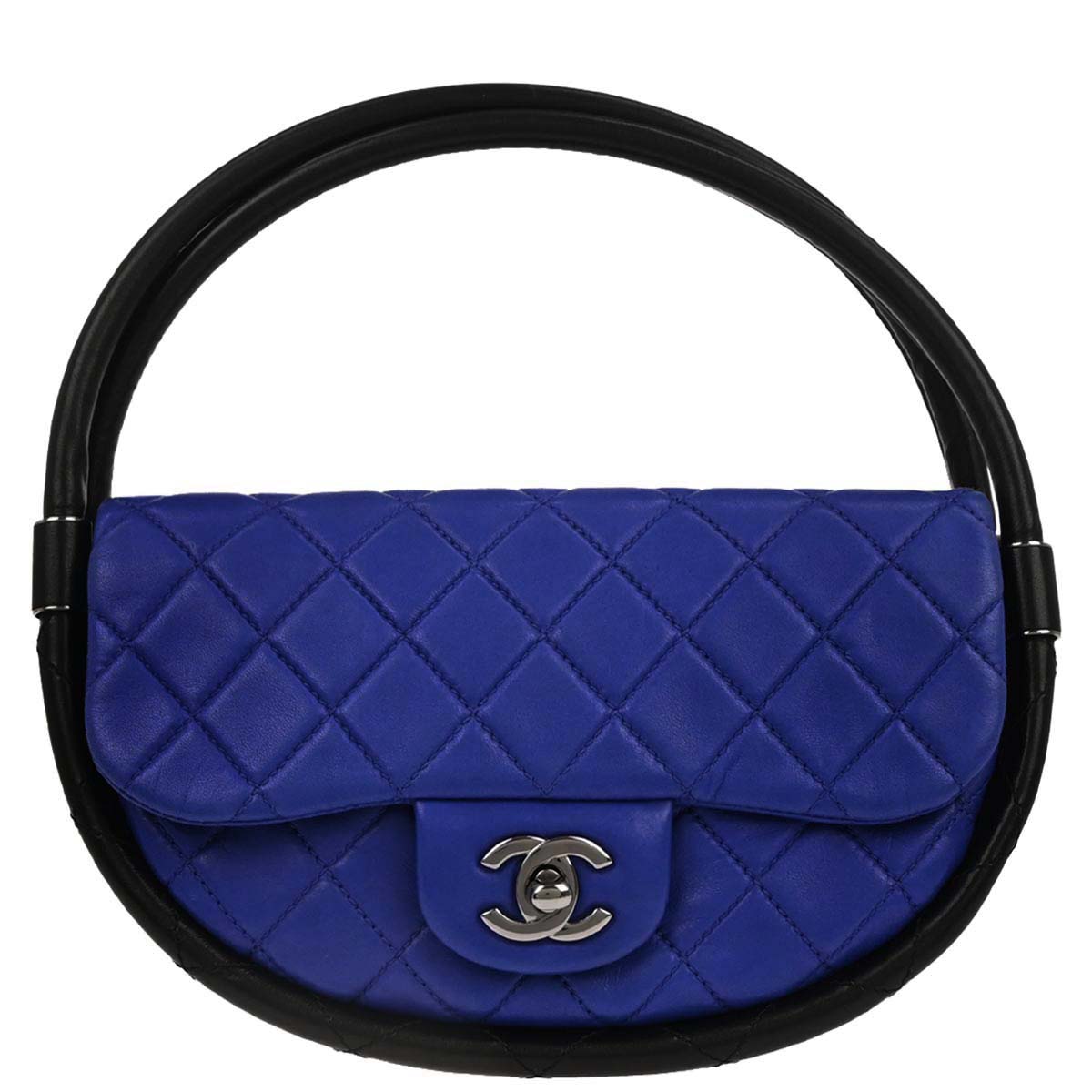 Chanel 2013-2014 Blue Lambskin Hula Hoop Small Handbag