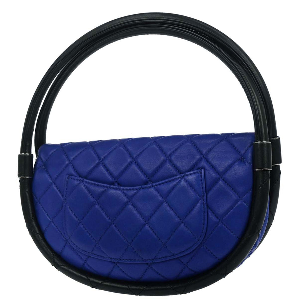 Chanel 2013-2014 Blue Lambskin Hula Hoop Small Handbag