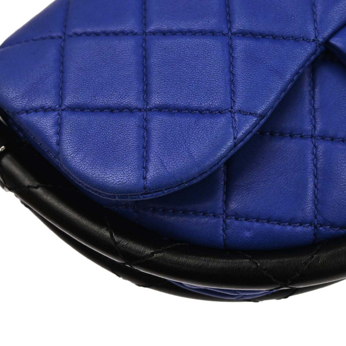 Chanel 2013-2014 Blue Lambskin Hula Hoop Small Handbag