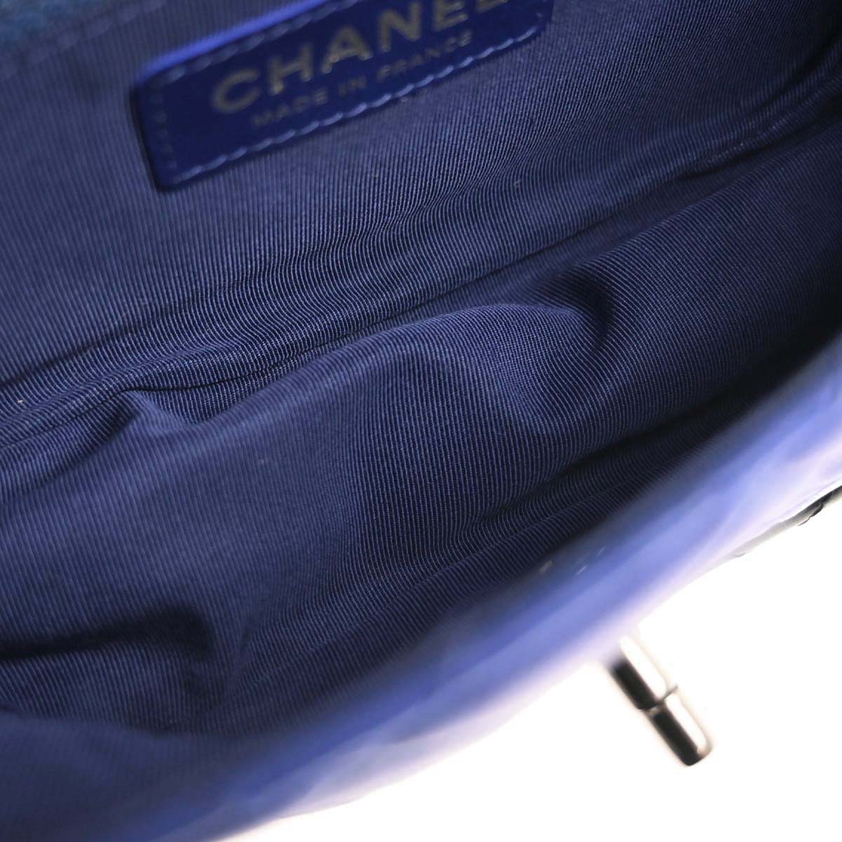 Chanel 2013-2014 Blue Lambskin Hula Hoop Small Handbag