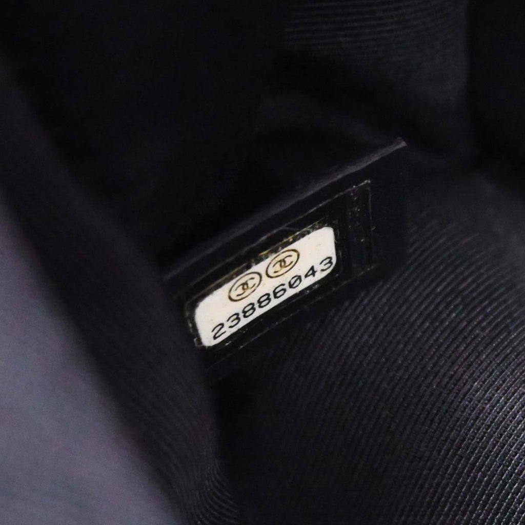 Boy Chanel 2017 Navy Black Lambskin Medium Shoulder Bag