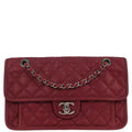 Chanel 2012-2013 Red Caviar Skin French Riviera Shoulder Bag