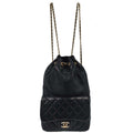 Chanel 2015-2016 Navy Lambskin Seoul Backpack