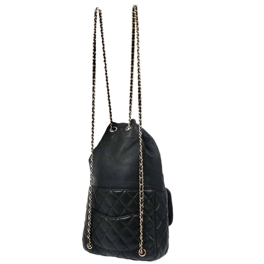 Chanel 2015-2016 Navy Lambskin Seoul Backpack