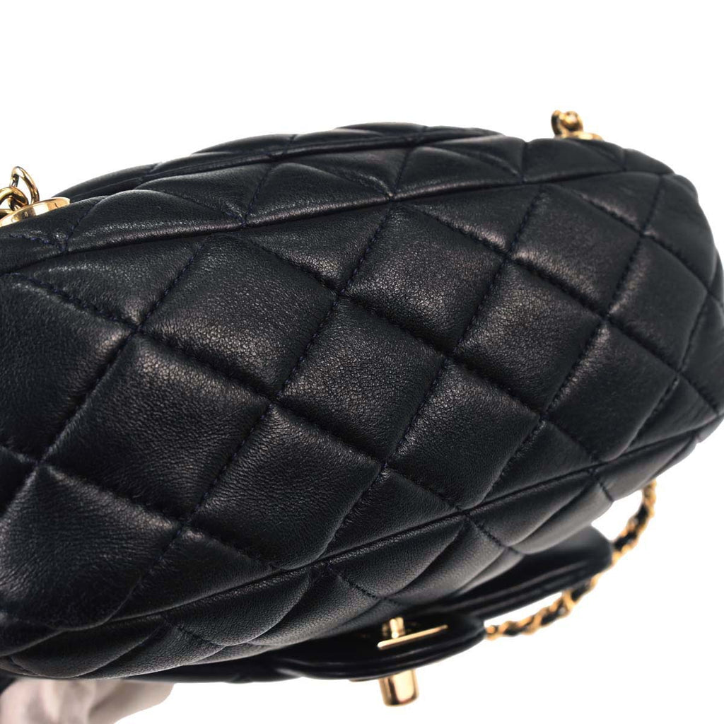 Chanel 2015-2016 Navy Lambskin Seoul Backpack