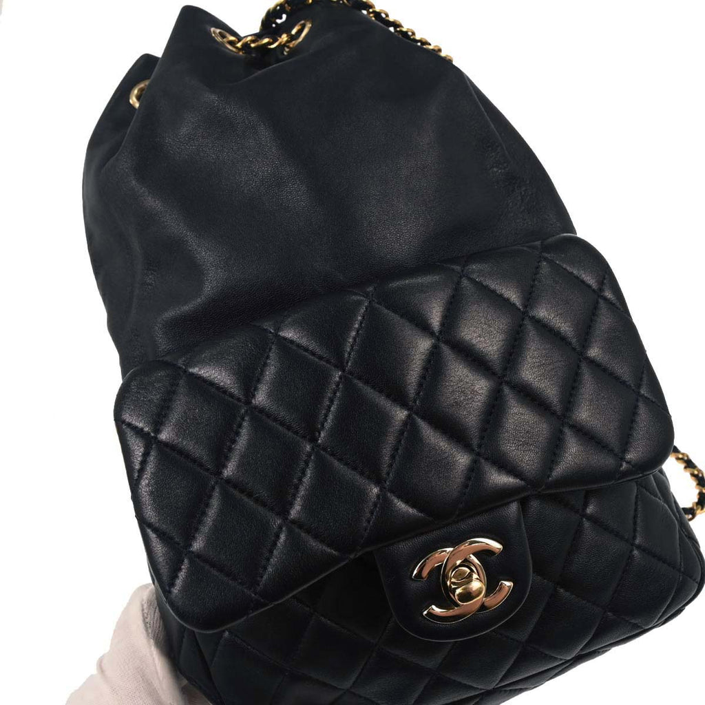 Chanel 2015-2016 Navy Lambskin Seoul Backpack