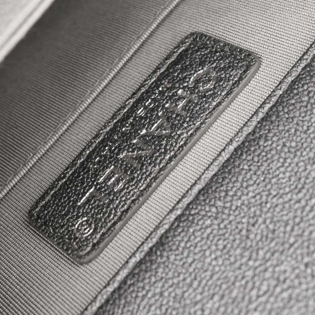 Boy Chanel 2019 Metallic Silver Caviar Skin North South Boy Flap Shoulder Bag