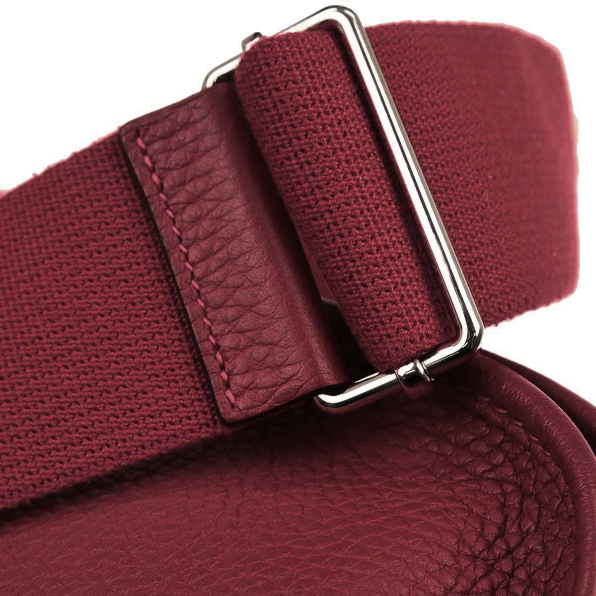 Hermes Rouge Garance Taurillon Clemence Evelyne 3 29 PM Shoulder Bag