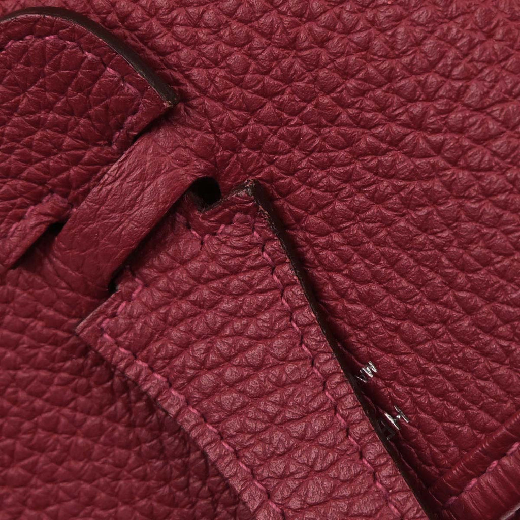 Hermes Rouge Garance Taurillon Clemence Evelyne 3 29 PM Shoulder Bag
