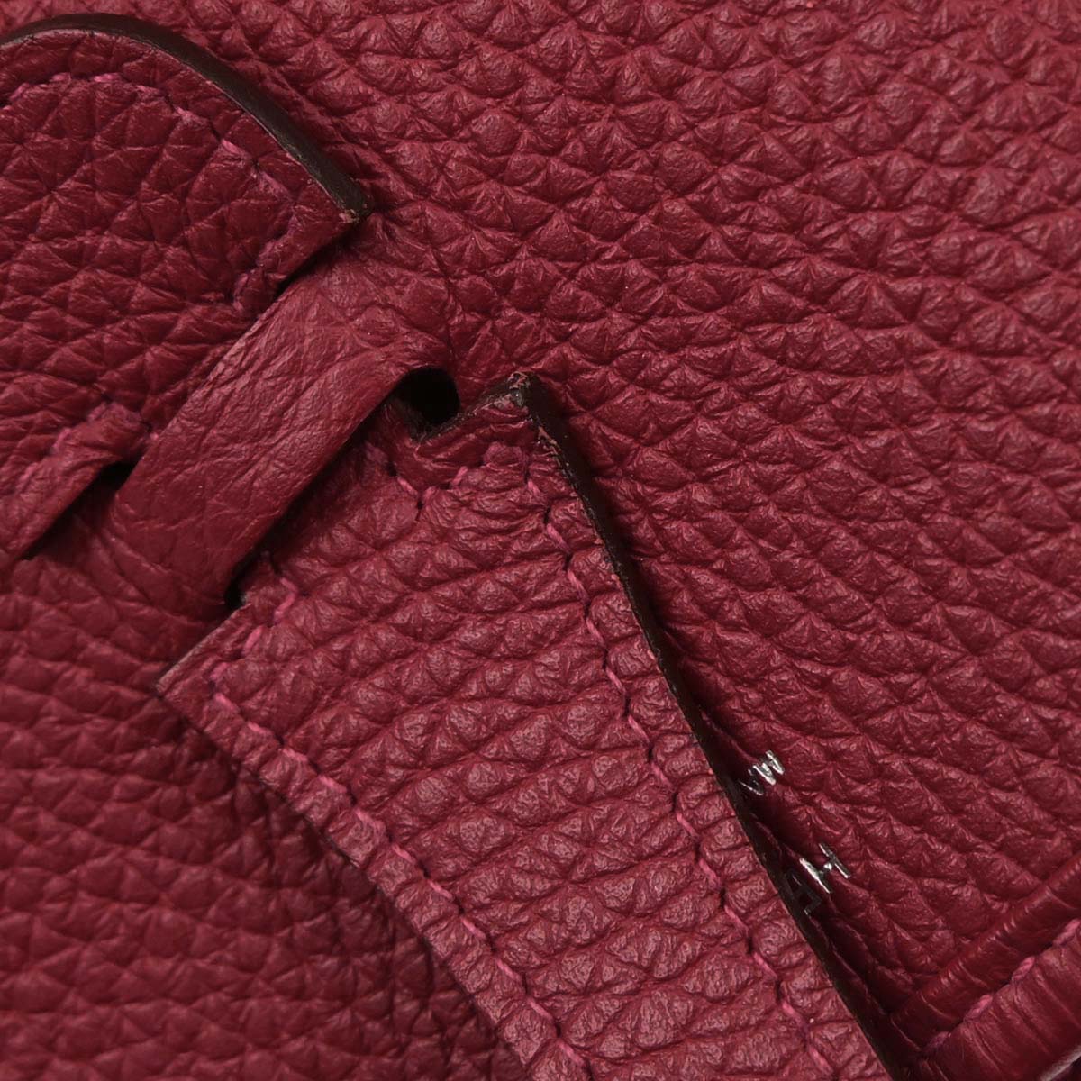 Hermes Rouge Garance Taurillon Clemence Evelyne 3 29 PM Shoulder Bag