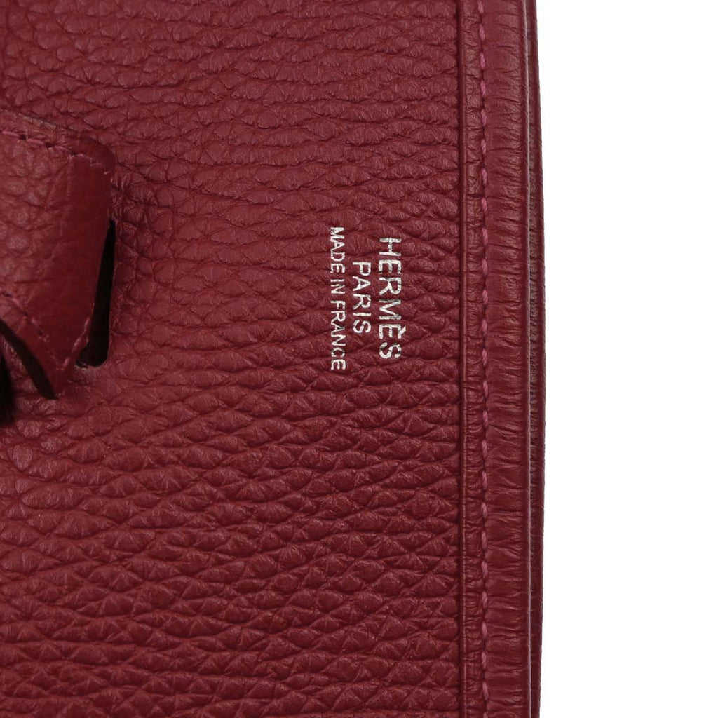 Hermes Rouge Garance Taurillon Clemence Evelyne 3 29 PM Shoulder Bag