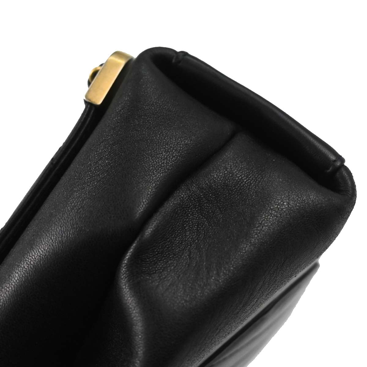 Chanel 2017-2018 Black Lambskin Chevron Top Handle 2way Shoulder Handbag