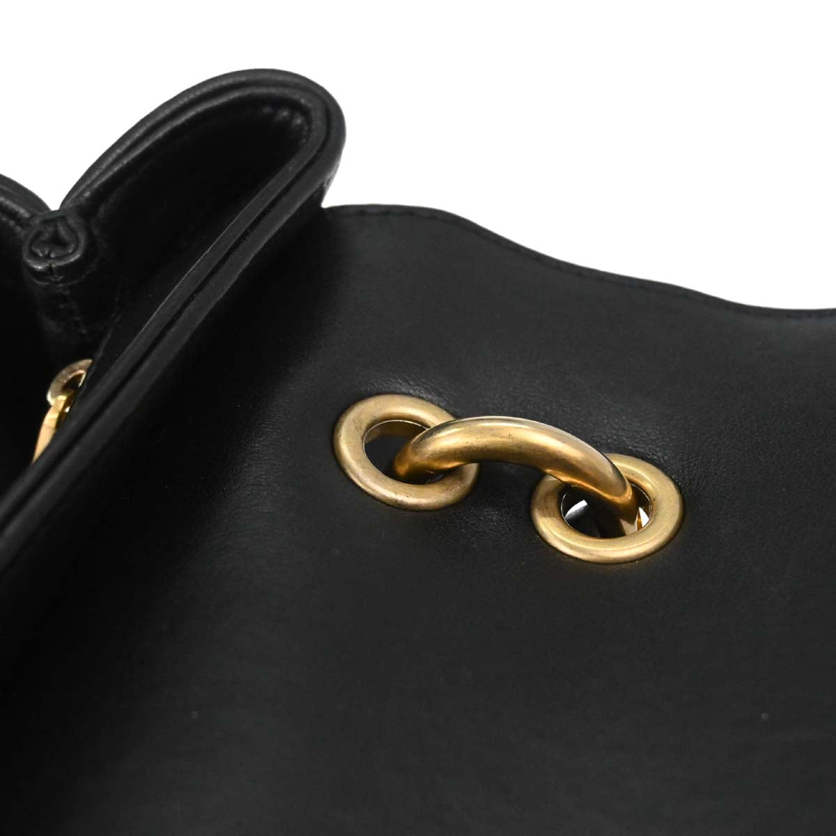 Chanel 2017-2018 Black Lambskin Chevron Top Handle 2way Shoulder Handbag