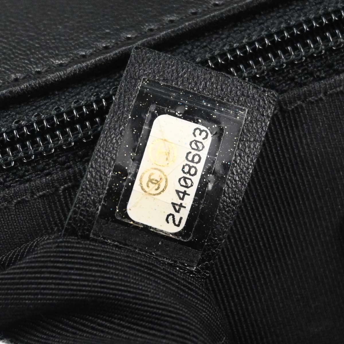 Chanel 2017-2018 Black Lambskin Chevron Top Handle 2way Shoulder Handbag