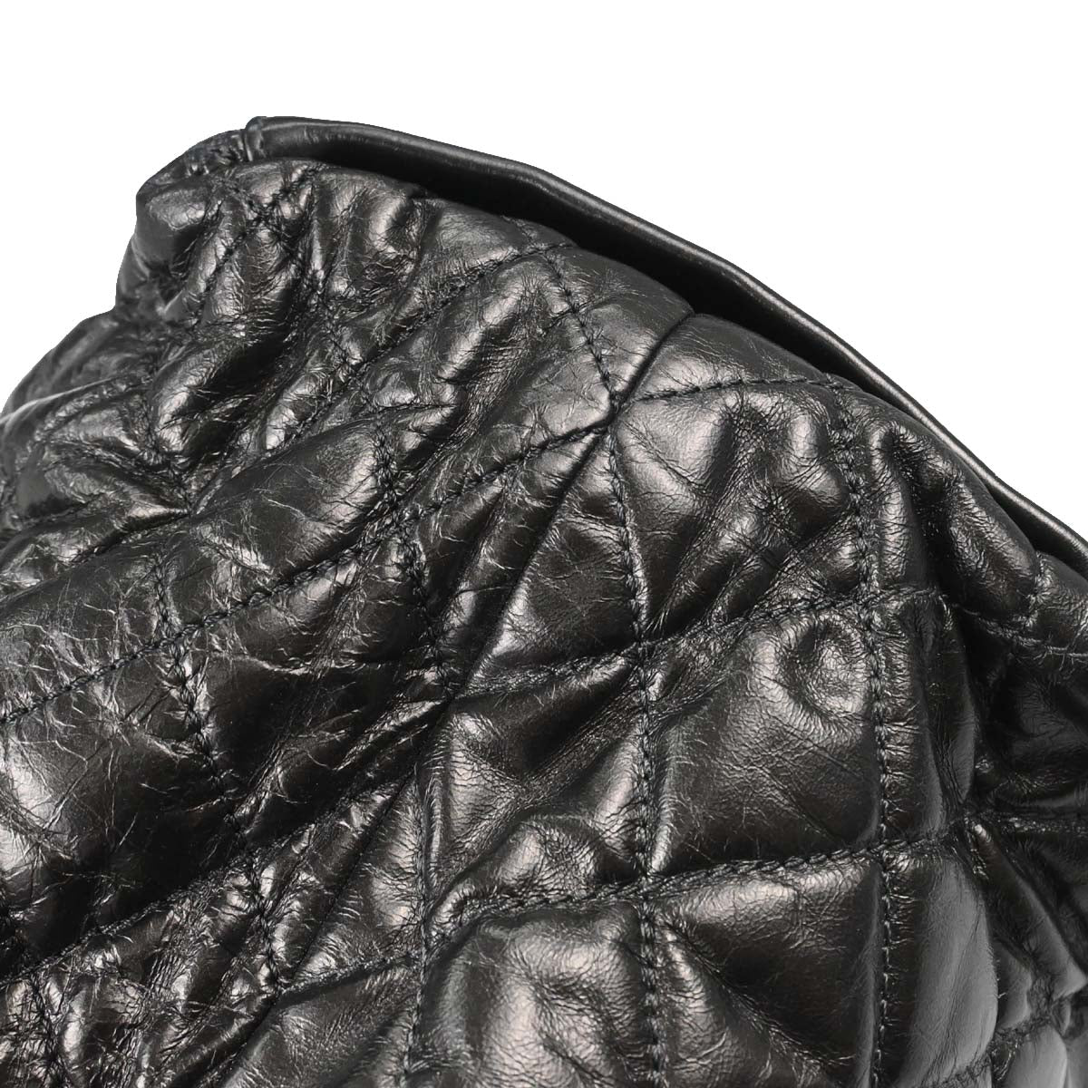 Chanel 2010-2011 Metallic Gray Calfskin Chain Me Tote Handbag
