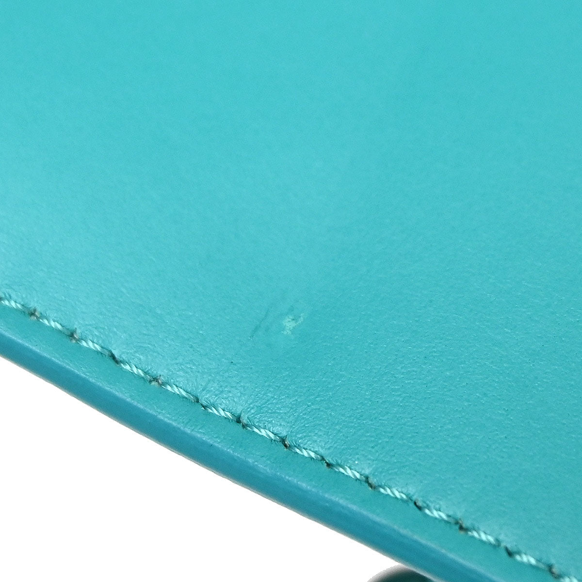 Chanel 2017 Turquoise Blue Lambskin Top Handle 2way Shoulder Handbag