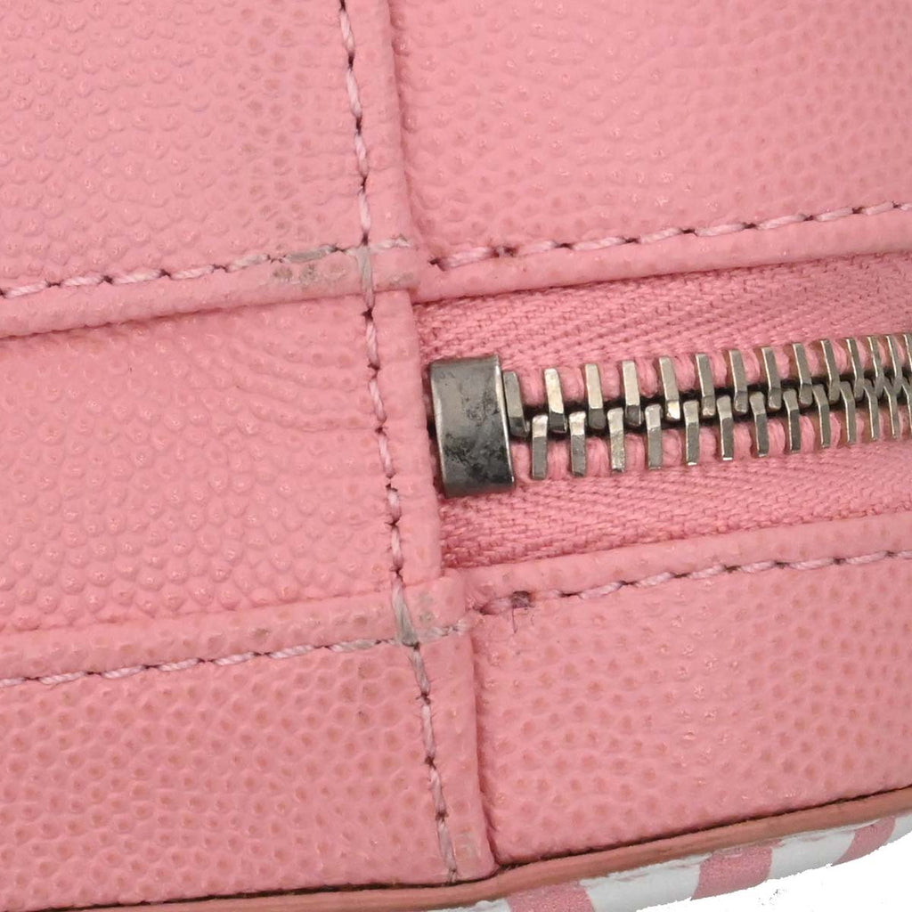 Chanel 2019 Pink Caviar Skin CC Filigree 2way Shoulder Vanity Handbag