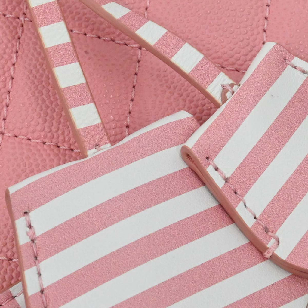 Chanel 2019 Pink Caviar Skin CC Filigree 2way Shoulder Vanity Handbag
