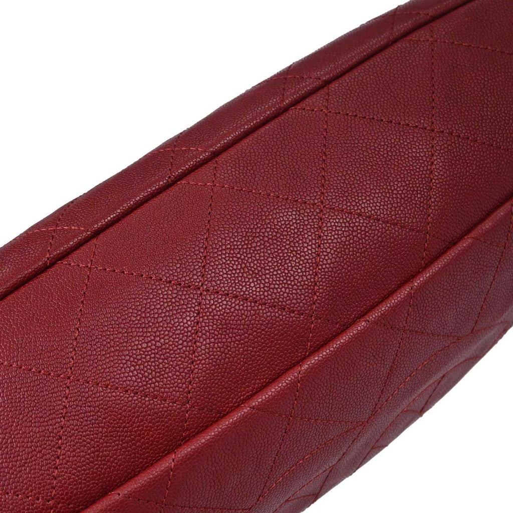 Chanel 2014-2015 Bordeaux Caviar Skin 2way Shoulder Tote Handbag