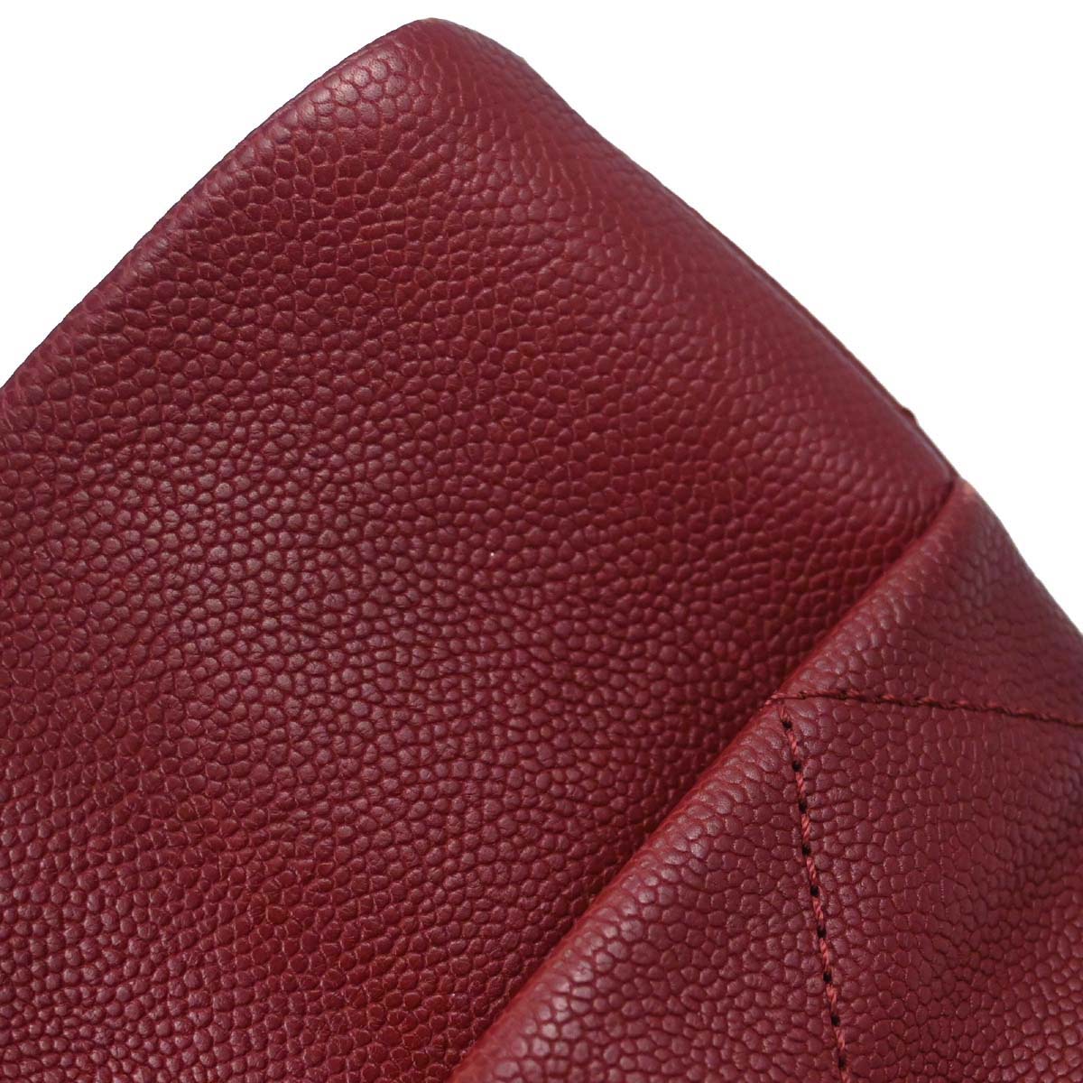 Chanel 2014-2015 Bordeaux Caviar Skin 2way Shoulder Tote Handbag