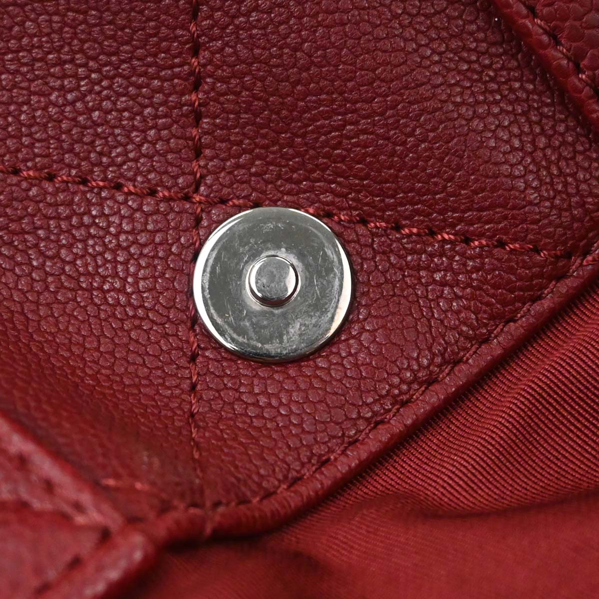 Chanel 2014-2015 Bordeaux Caviar Skin 2way Shoulder Tote Handbag