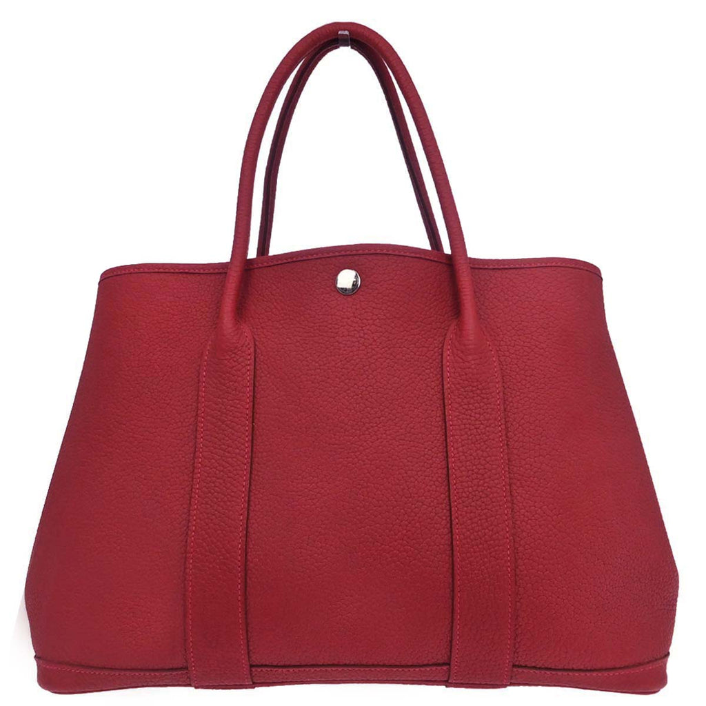 Hermes Rouge Grenat Negonda Garden Party 36 PM Tote Bag