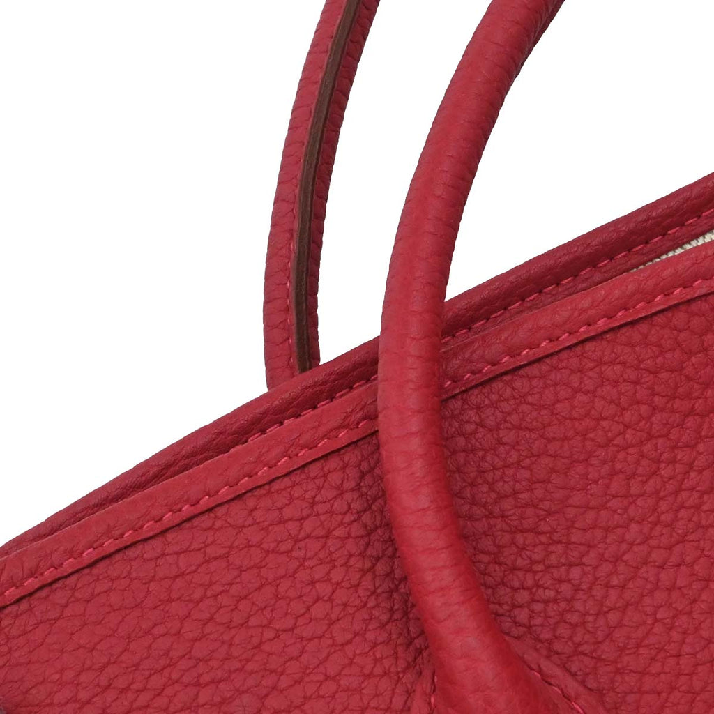 Hermes Rouge Grenat Negonda Garden Party 36 PM Tote Bag