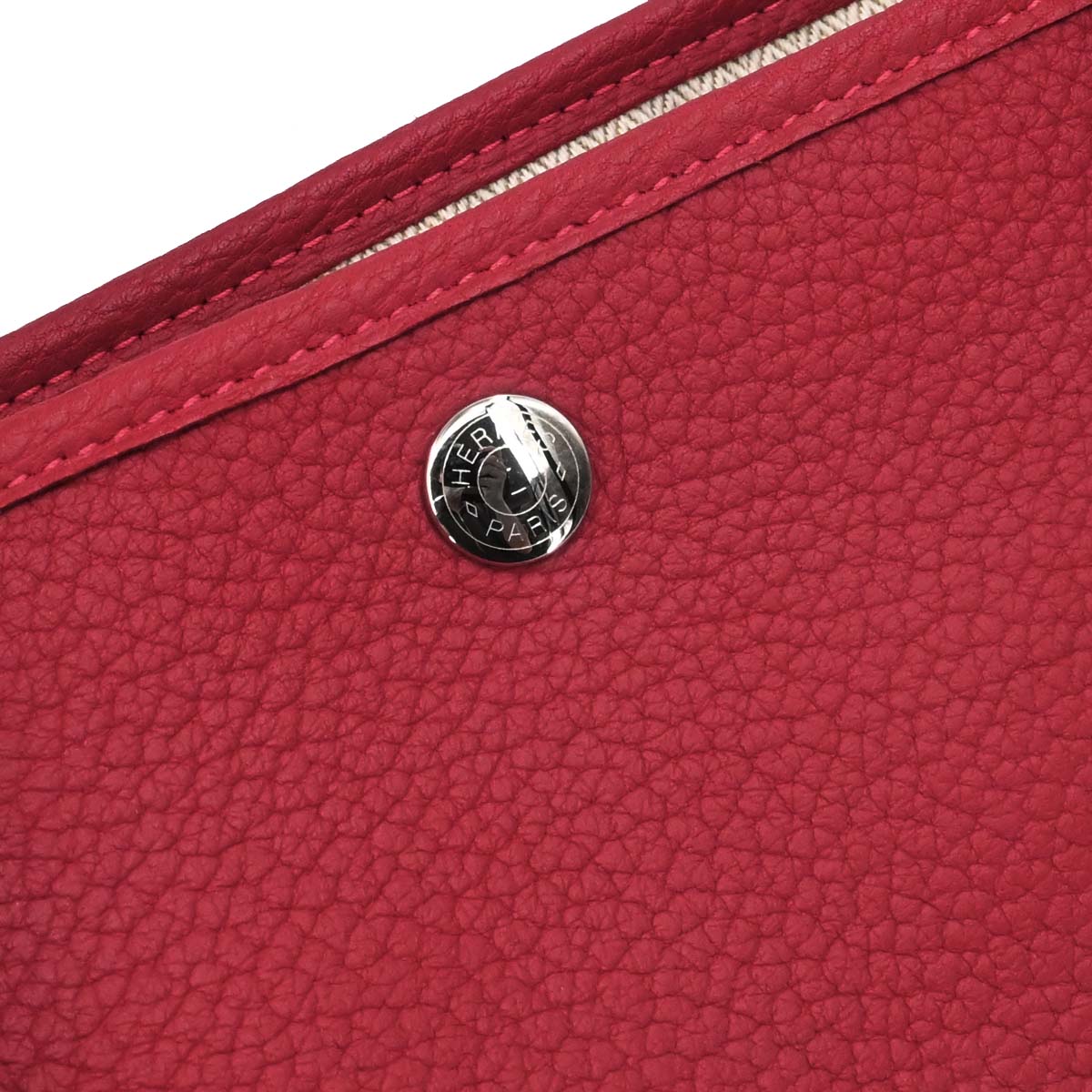 Hermes Rouge Grenat Negonda Garden Party 36 PM Tote Bag