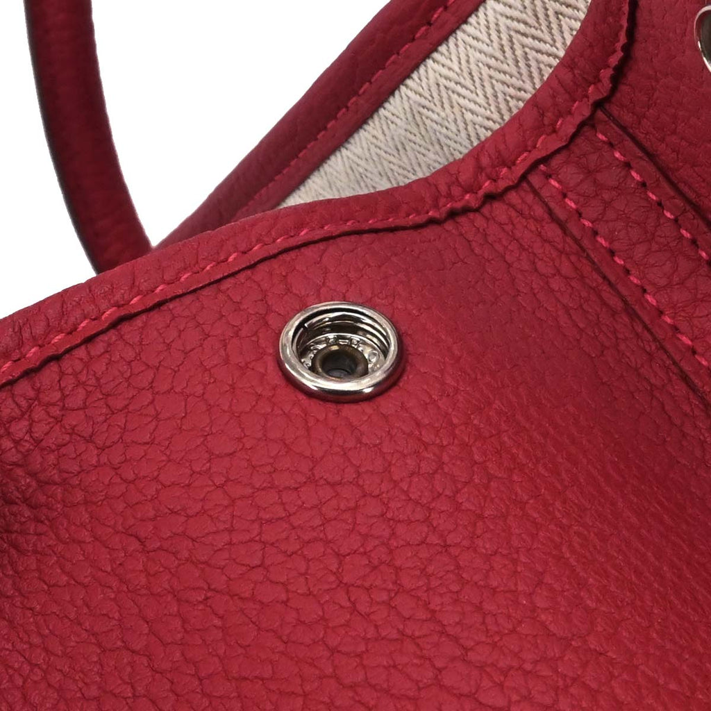 Hermes Rouge Grenat Negonda Garden Party 36 PM Tote Bag