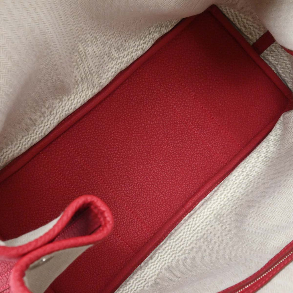 Hermes Rouge Grenat Negonda Garden Party 36 PM Tote Bag