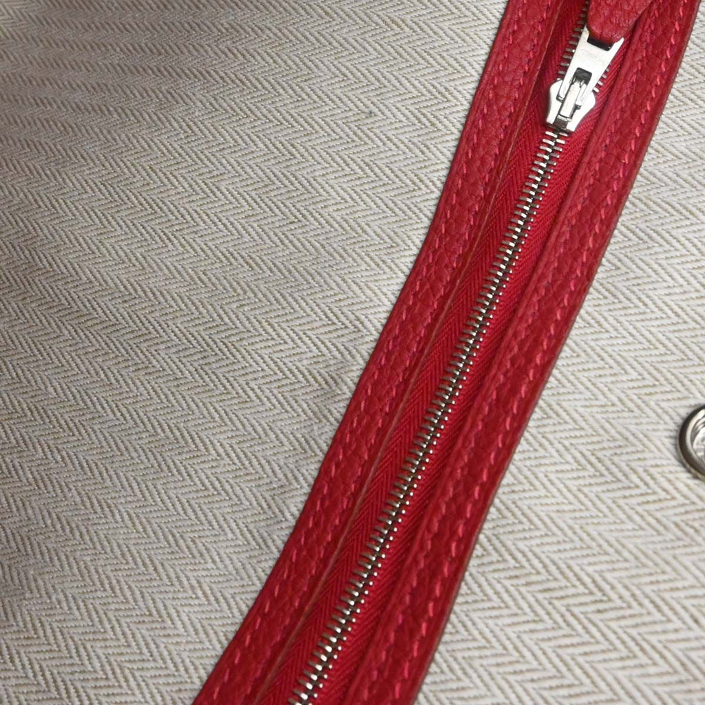 Hermes Rouge Grenat Negonda Garden Party 36 PM Tote Bag