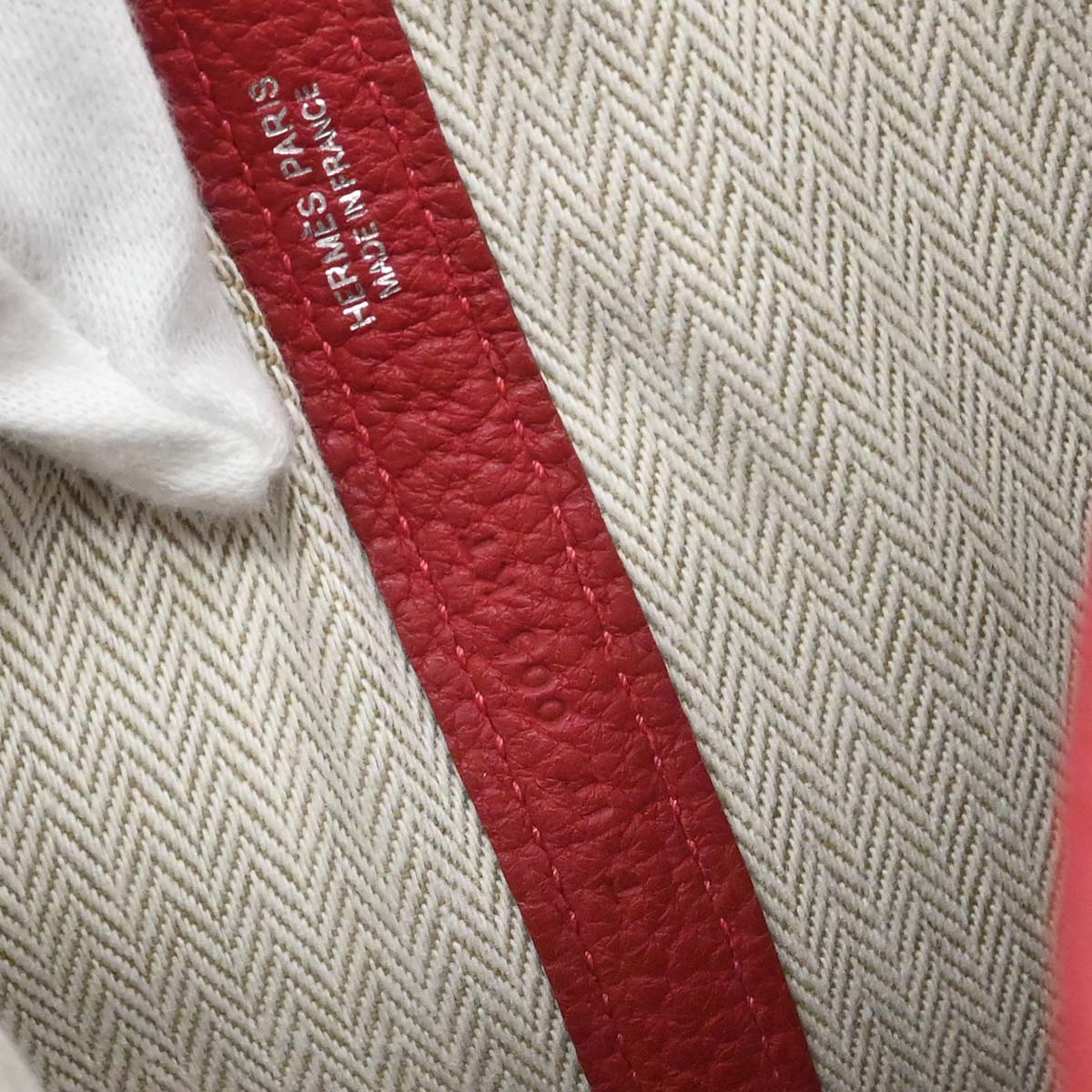 Hermes Rouge Grenat Negonda Garden Party 36 PM Tote Bag