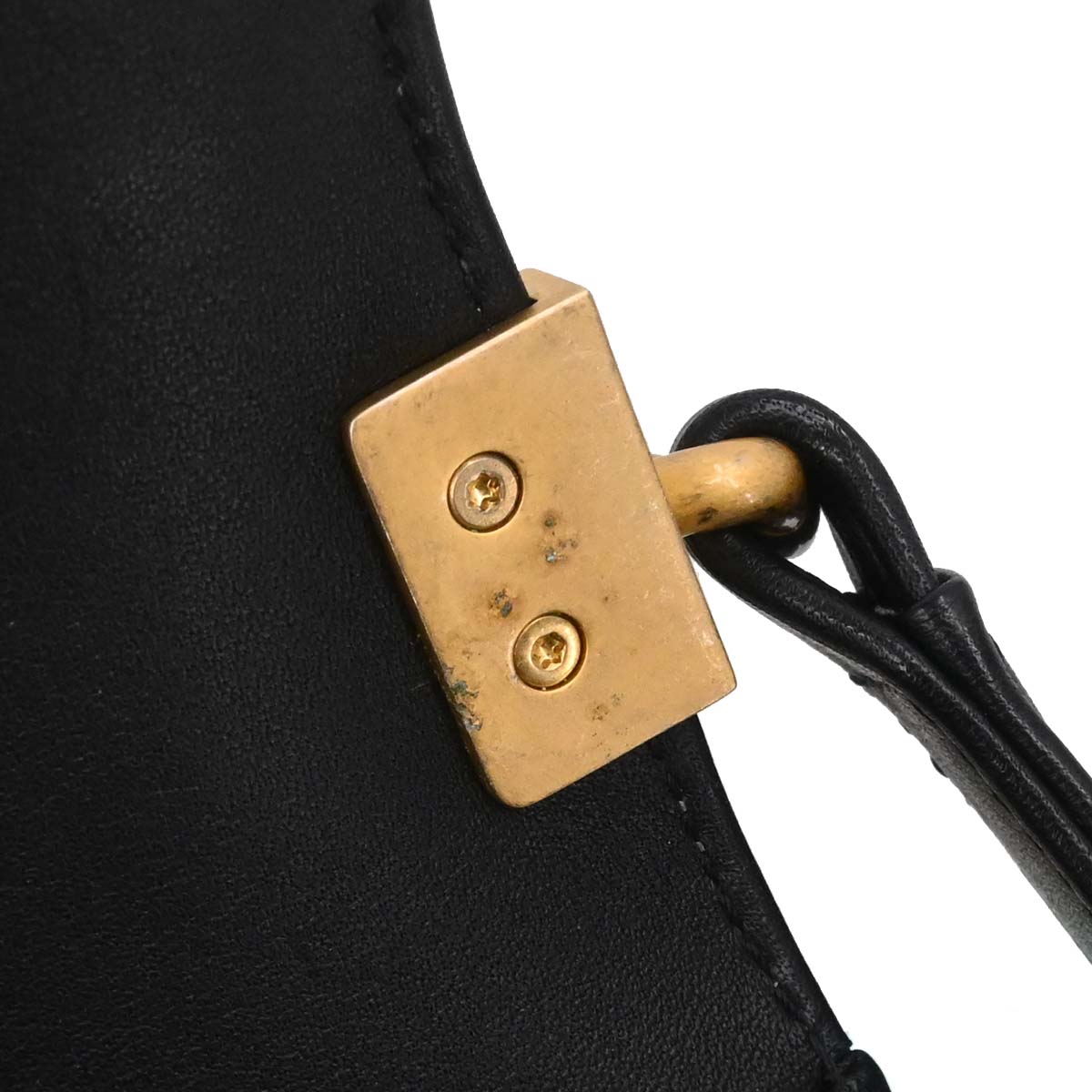 Boy Chanel 2018 Black Lambskin Chevron Small Chain Shoulder Bag