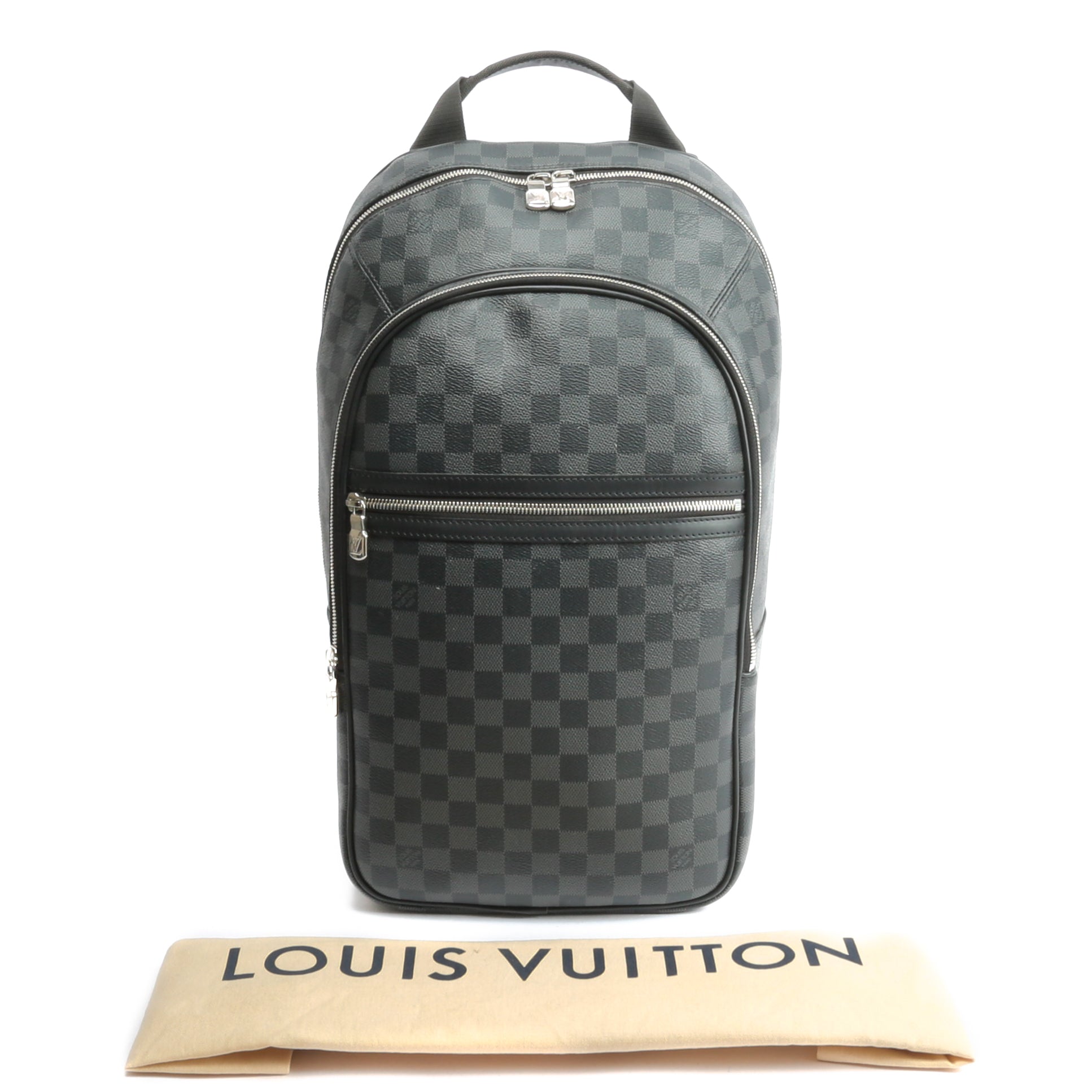 LOUIS VUITTON Michael Nv2 Backpack Damier Graphite