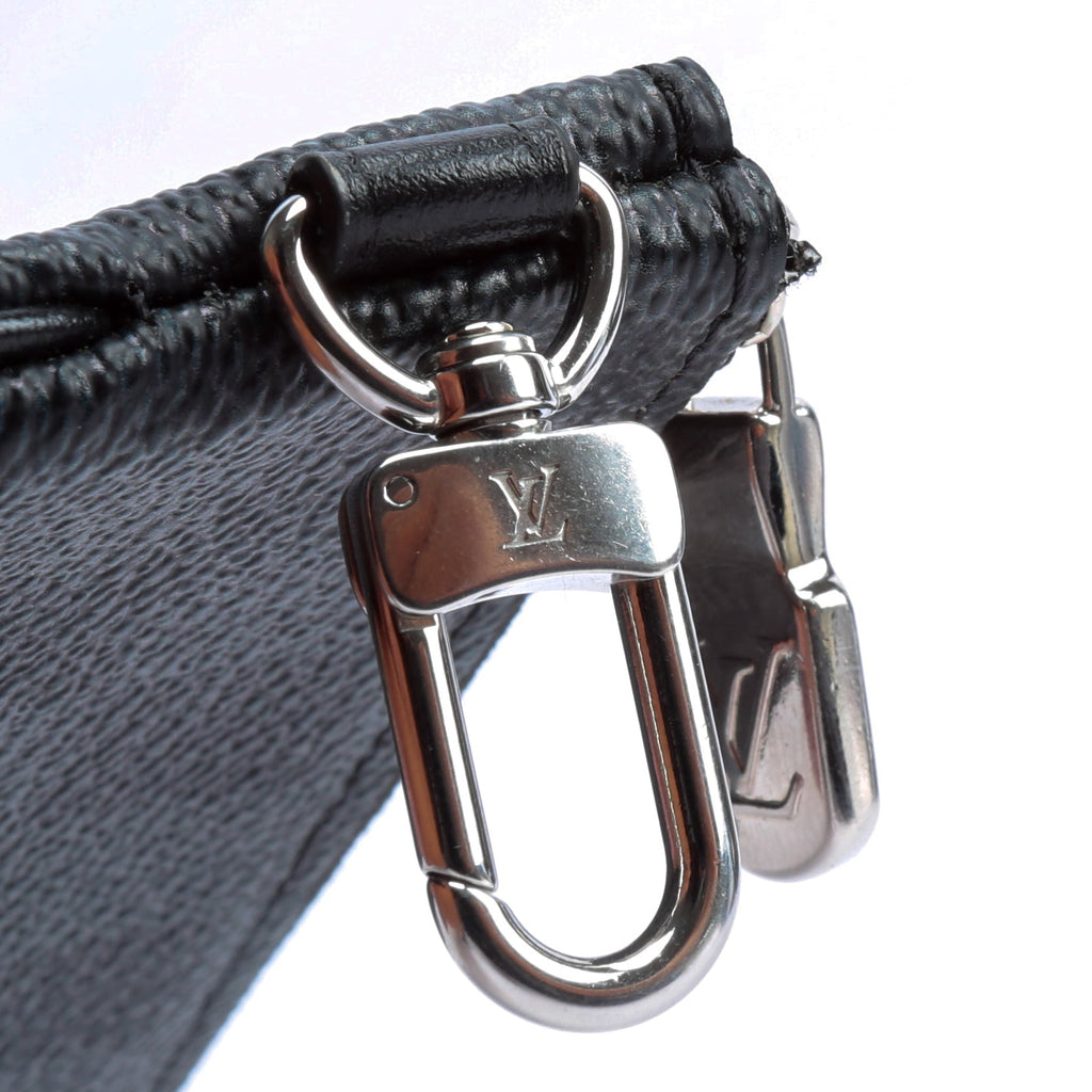 LOUIS VUITTON Damier Graphite Coin Pouch Clip On