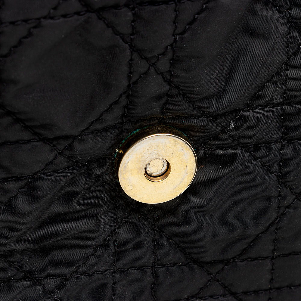 Dior  Nylon Lady Dior Fold Over Large Satchel (SHF-18340)