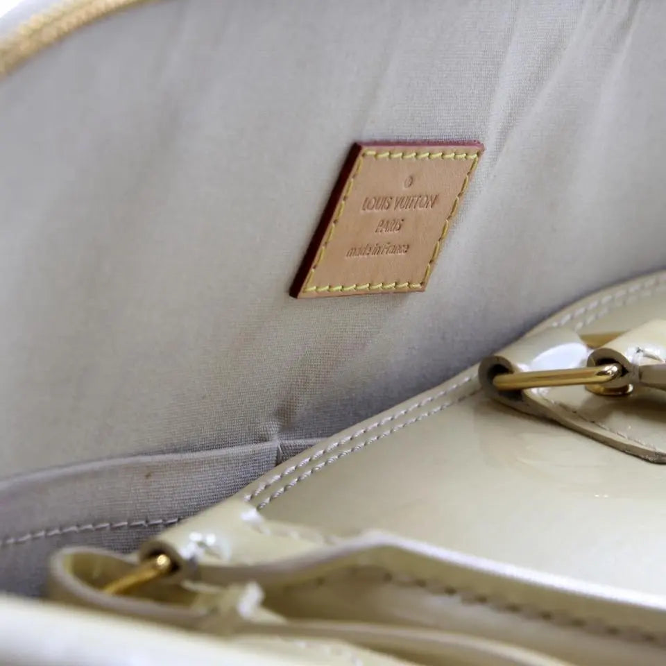 Louis Vuitton Alma Jumbo Extra Large Monogram Gm Gold Miroir Vernis Leather Satchel