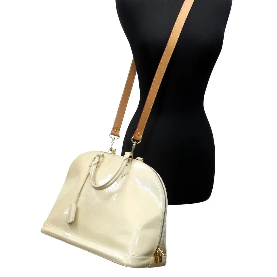 Louis Vuitton Alma Jumbo Extra Large Monogram Gm Gold Miroir Vernis Leather Satchel