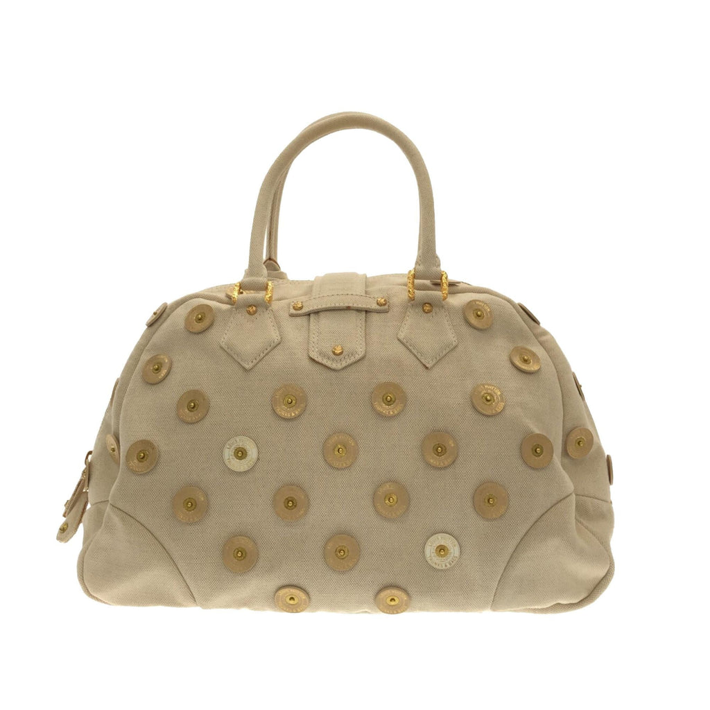 Louis Vuitton Brass Bowly Polka Dot Panama Bag (SHG-v0HWKI)