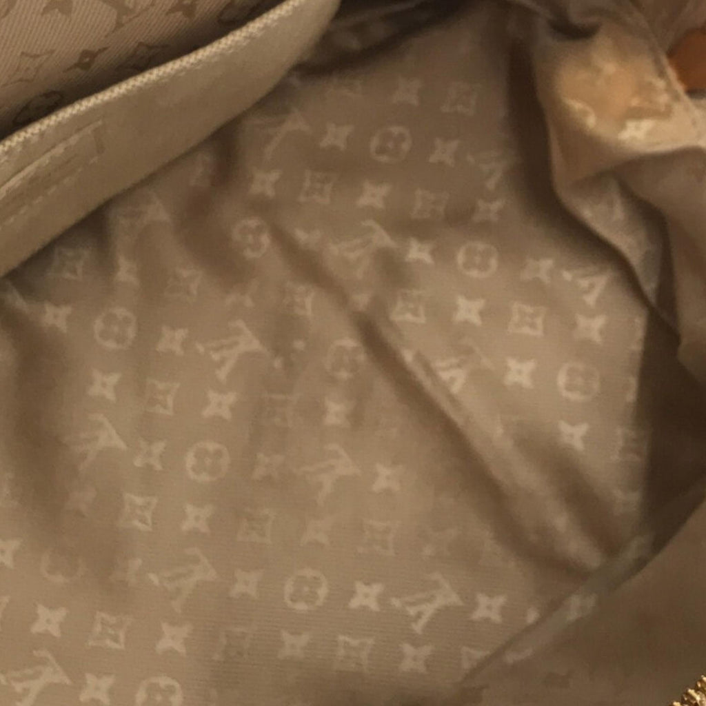 Louis Vuitton Brass Bowly Polka Dot Panama Bag (SHG-v0HWKI)