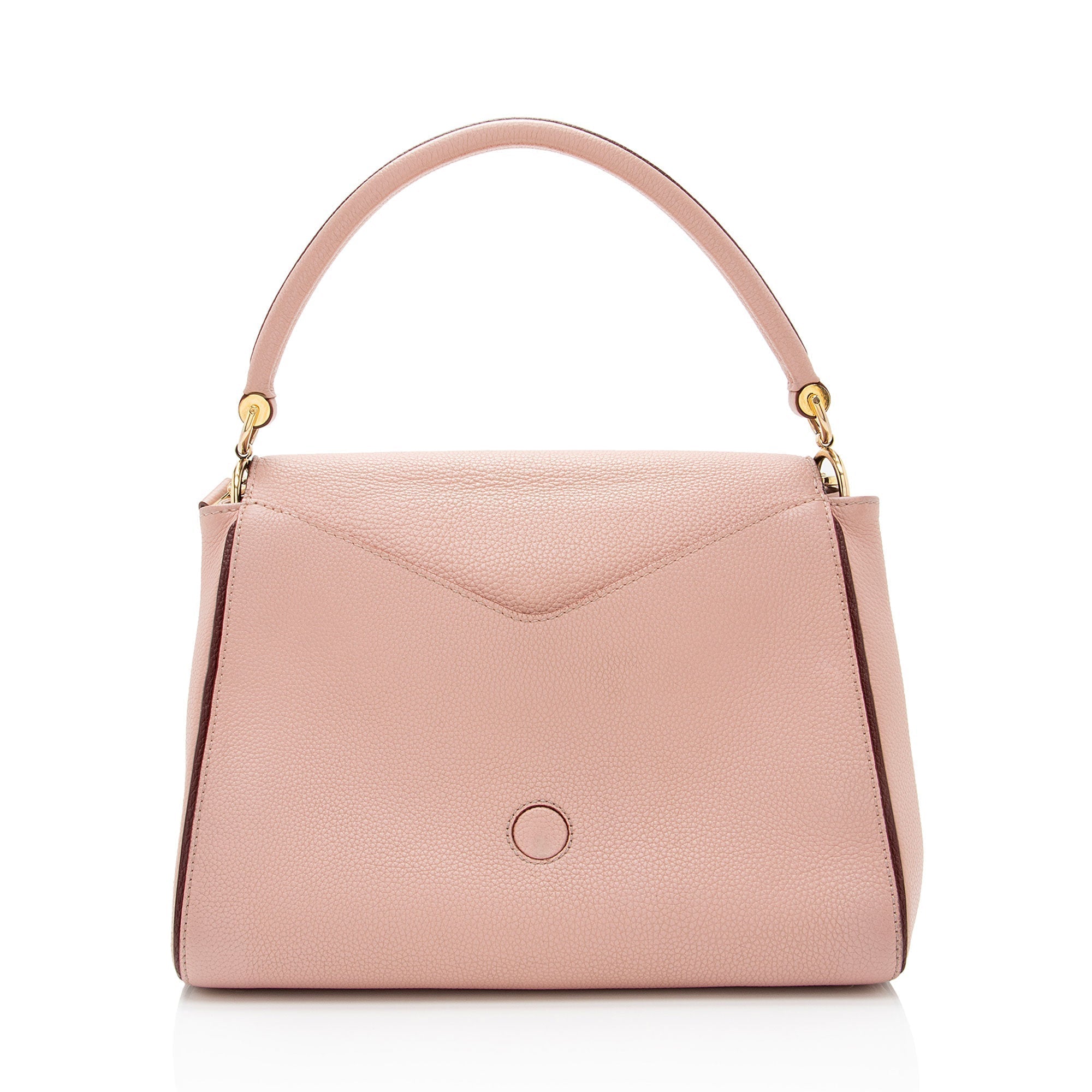 Louis Vuitton Calf Leather Monogram Canvas Double V Satchel (SHF-sUxzoE)