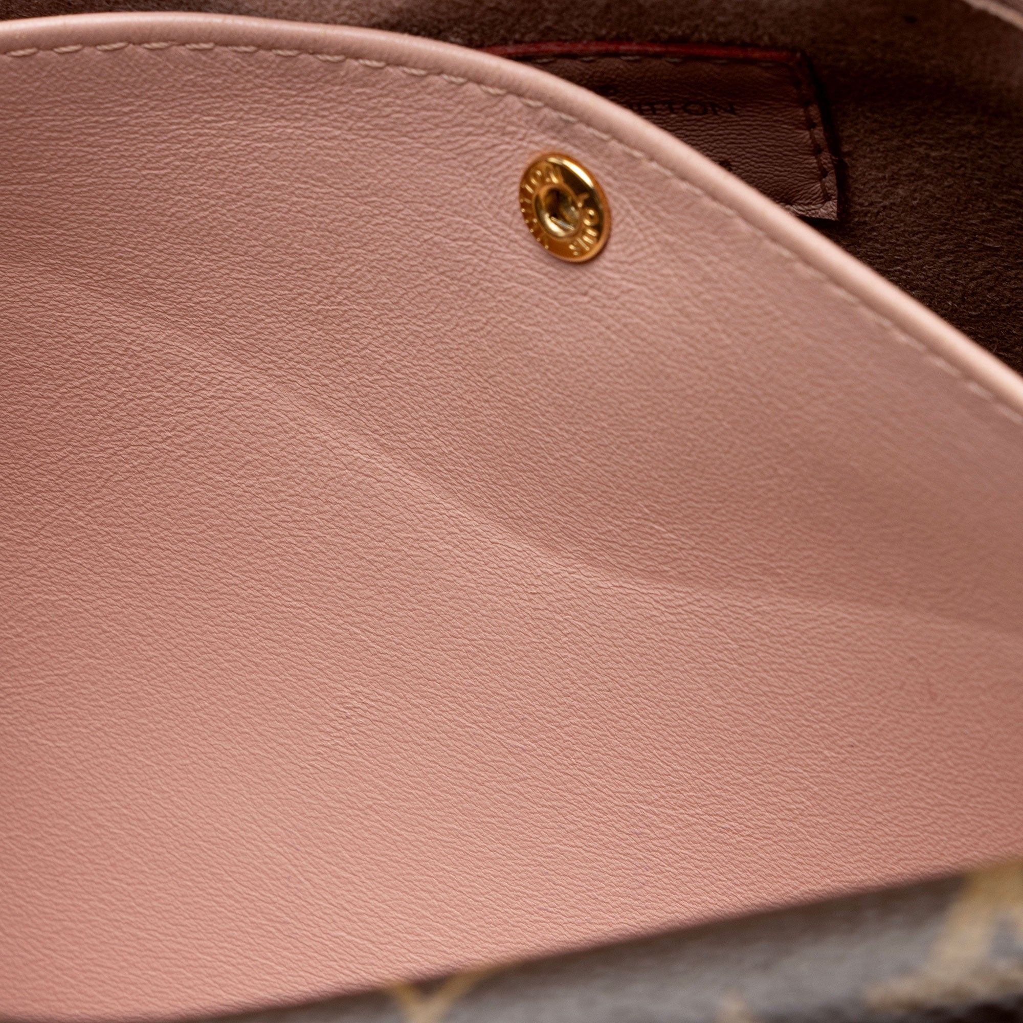 Louis Vuitton Calf Leather Monogram Canvas Double V Satchel (SHF-sUxzoE)