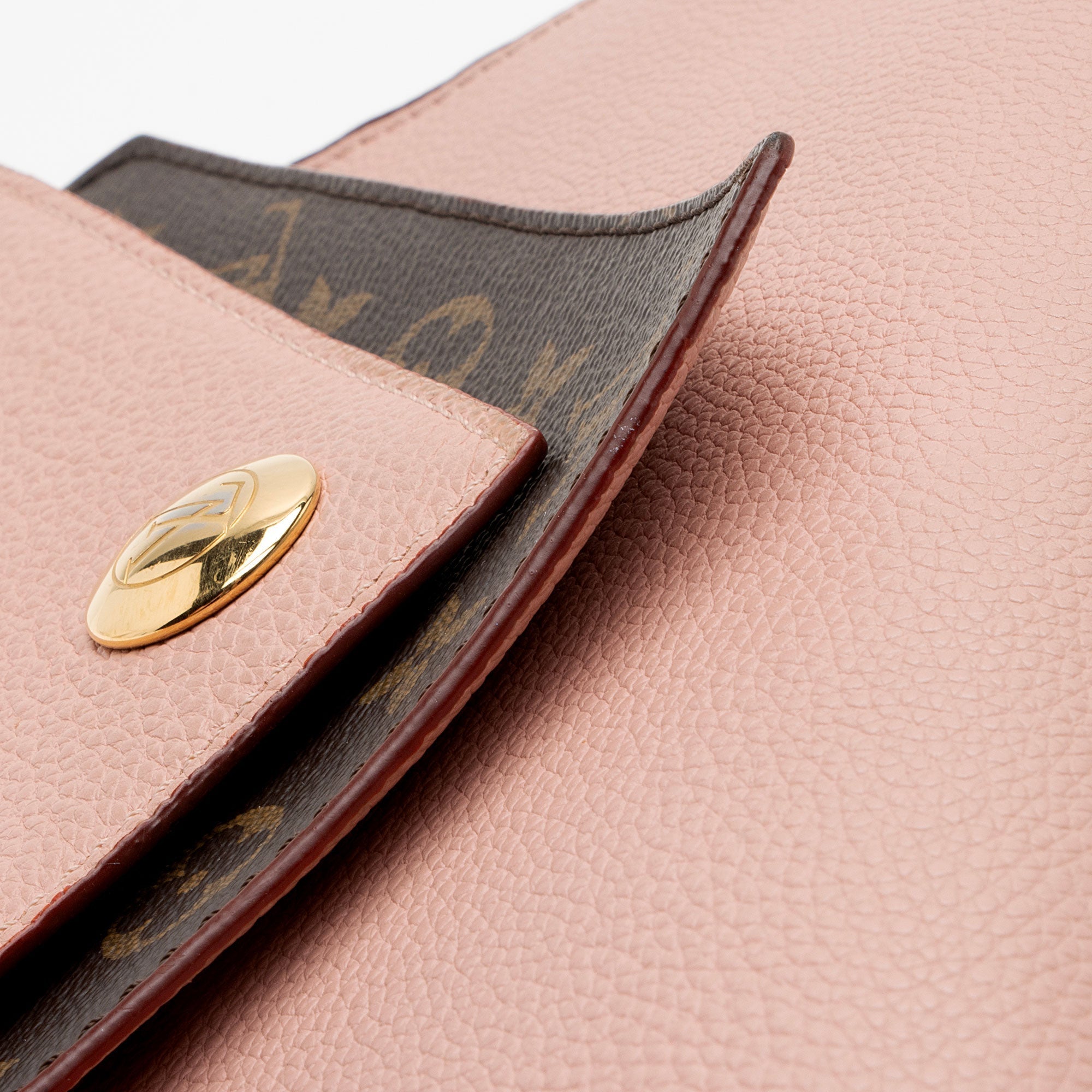 Louis Vuitton Calf Leather Monogram Canvas Double V Satchel (SHF-sUxzoE)