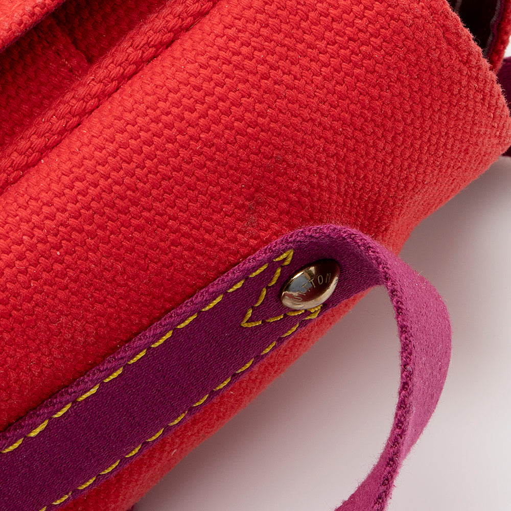Louis Vuitton Canvas Antigua Besace Messenger Bag (SHF-21189)