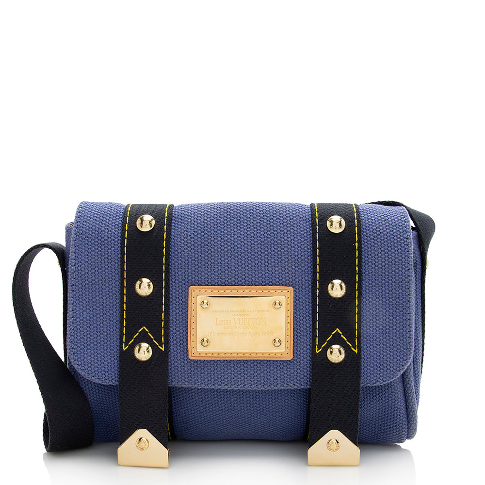 Louis Vuitton Canvas Antigua Besace PM Messenger Bag (SHF-21801)
