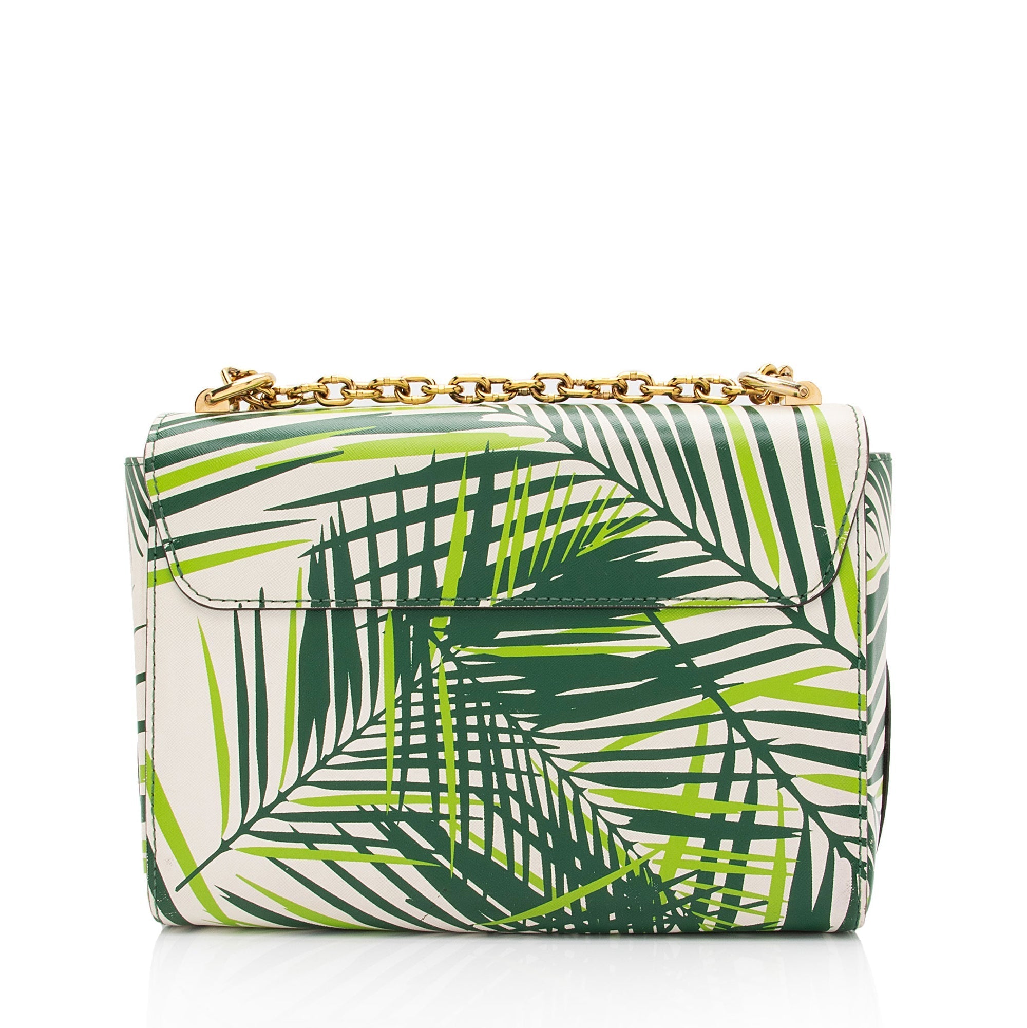 Louis Vuitton Coated Canvas Palm Twist MM Shoulder Bag (SHF-JaIdPa)