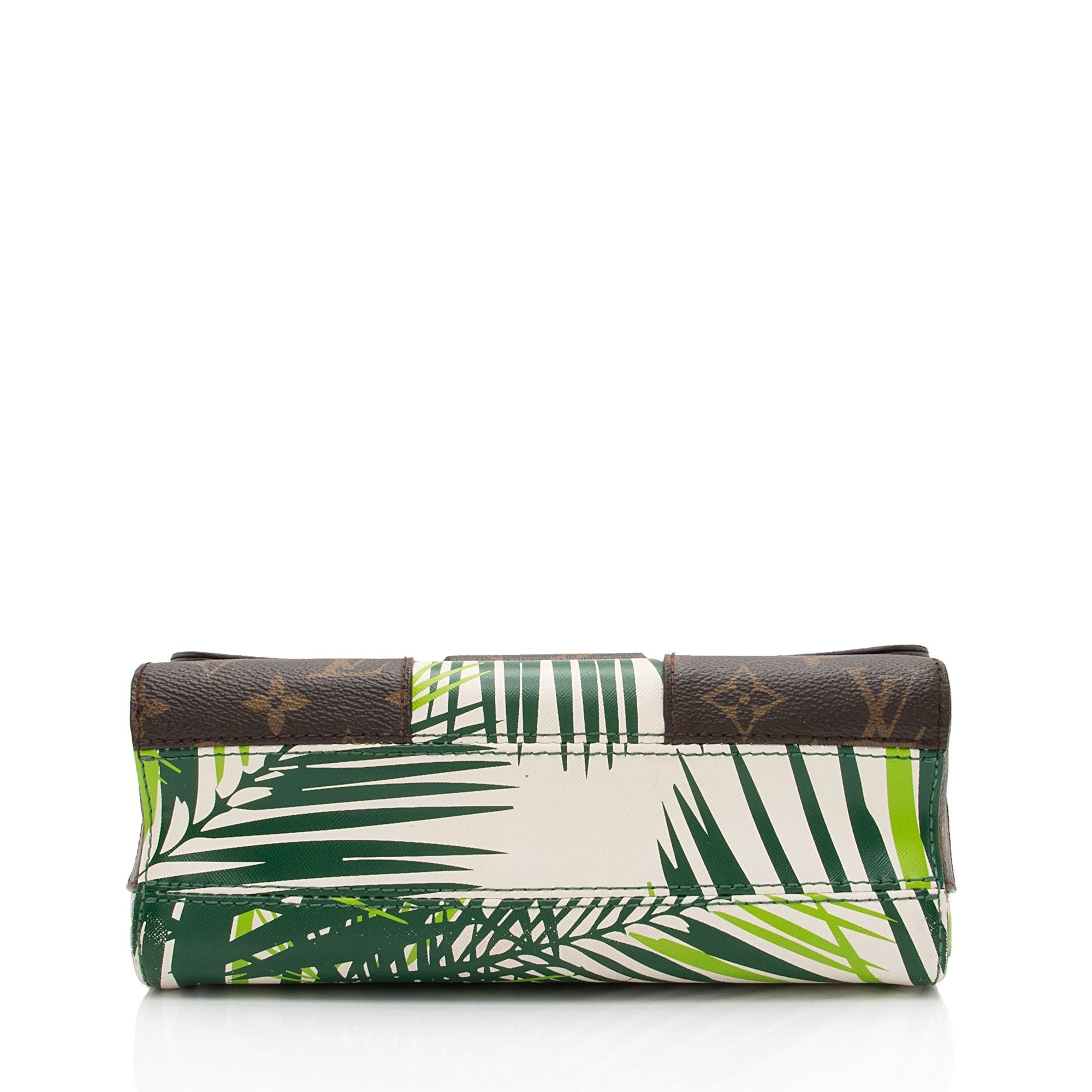 Louis Vuitton Coated Canvas Palm Twist MM Shoulder Bag (SHF-JaIdPa)