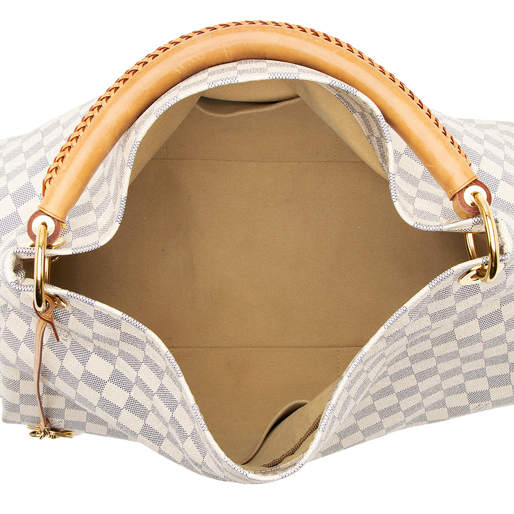 Louis Vuitton Damier Azur Artsy MM Shoulder Bag (SHF-21109)