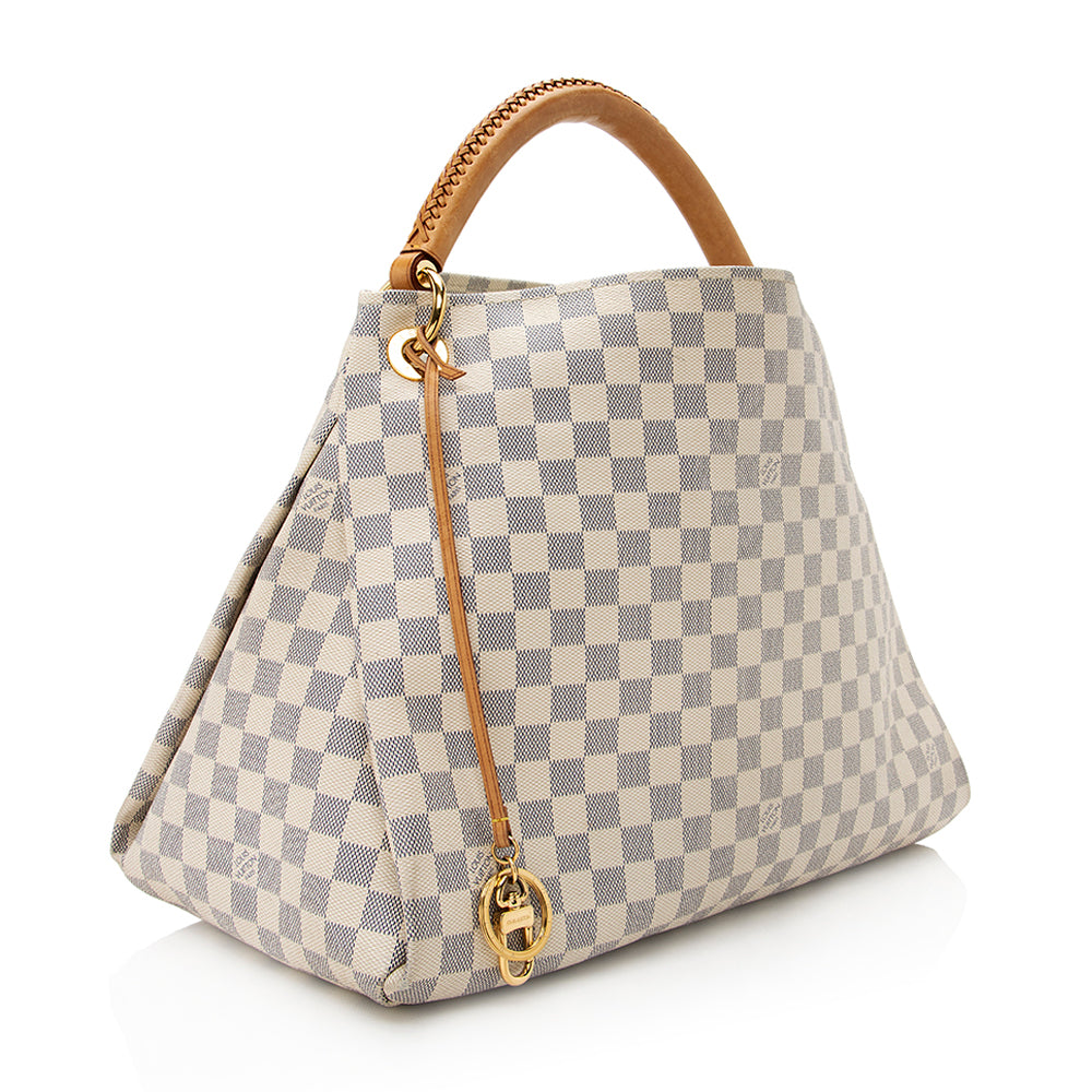Louis Vuitton Damier Azur Artsy MM Shoulder Bag (SHF-21109)