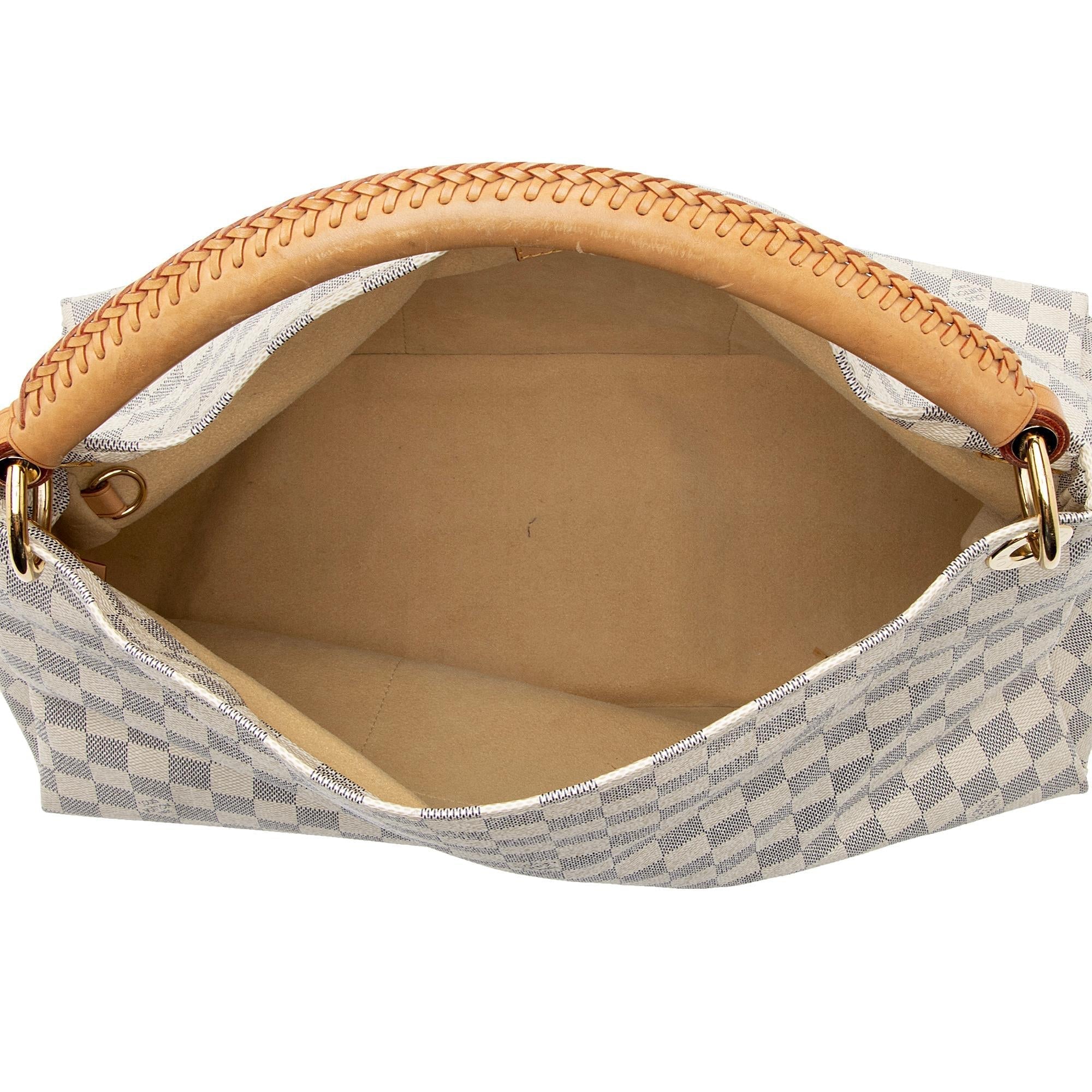 Louis Vuitton Damier Azur Artsy MM Shoulder Bag (SHF-gtkVng)